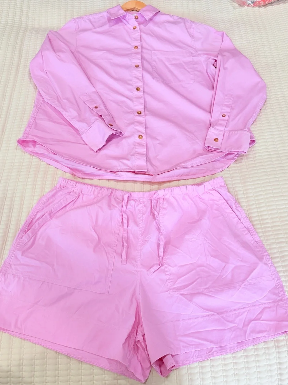 lululemon athletica Pink Women's blouse and Shorts set